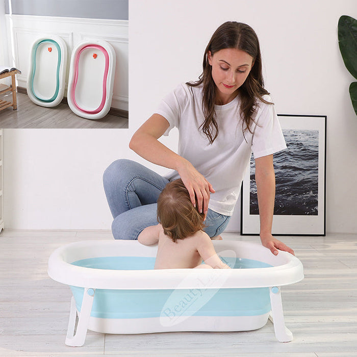 [Free Shipping] Foldable Baby Bath Tub Pets Shower Tub Creative Foldable Design Space