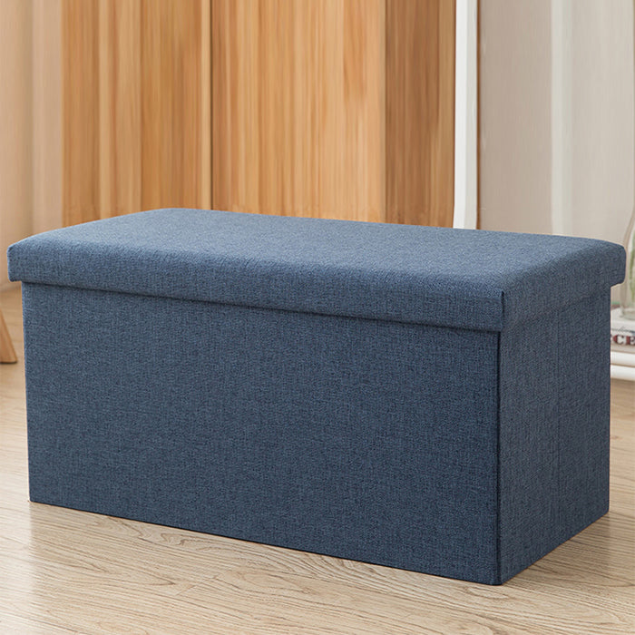 Ready Stock~ Hajetso Storage Stool Ottoman Fabric Foldable Storage Box Sofa Footrest Foot Stool Seat Storage