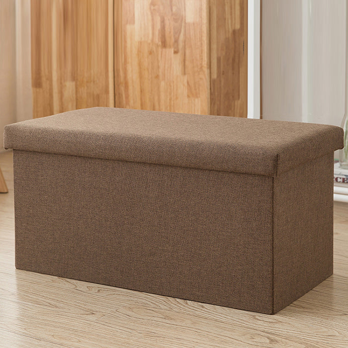 Ready Stock~ Hajetso Storage Stool Ottoman Fabric Foldable Storage Box Sofa Footrest Foot Stool Seat Storage