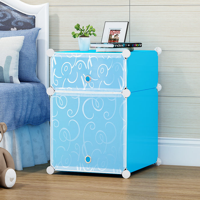 Free Shipping~ Hajetso Korean DIY 2 Cube Cabinet Bedside Table