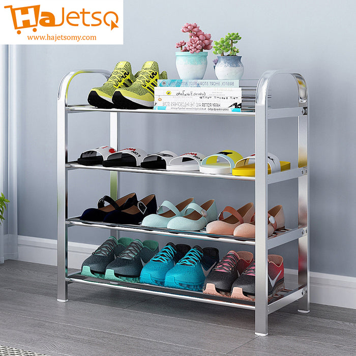 Stainless Steel Extra Large Shoe Rack with Handle Anti-Rust Shoe Rack