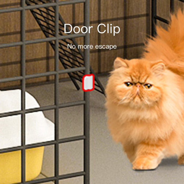 [Free Shipping] Extra Large 8 Cubes Steel Wire Cat Cage Cat Rest Play House with Doors and Stair