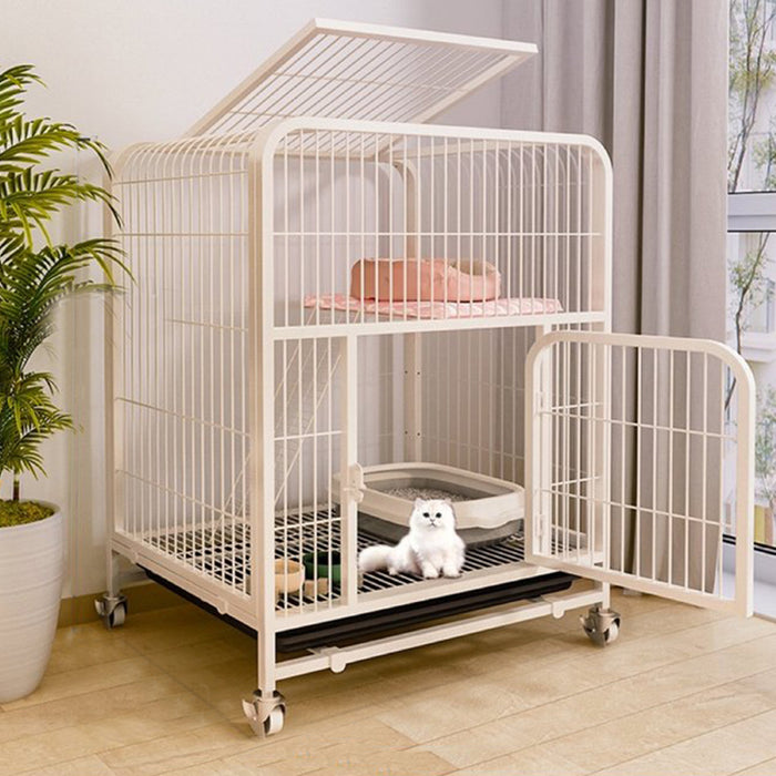 Free Shipping~ High End XL Solid Steel Pipe Steel Sangkar Kucing Cat Cage Anak Kucing Door Ladder