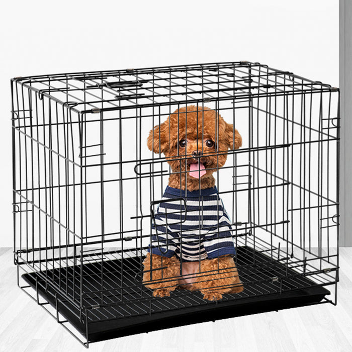 Free Shipping~Steel Dog Cage with Tray Cat Cage Rabbit Cage