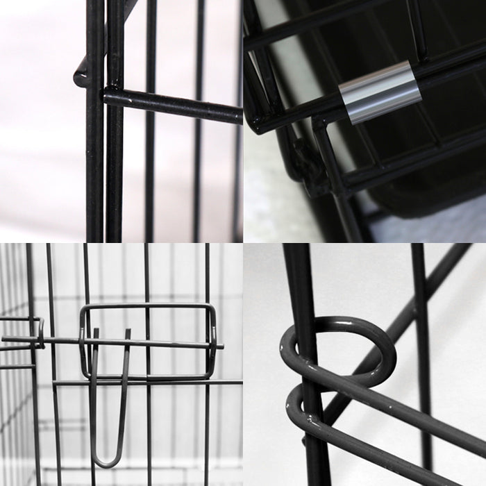 Free Shipping~Steel Dog Cage with Tray Cat Cage Rabbit Cage