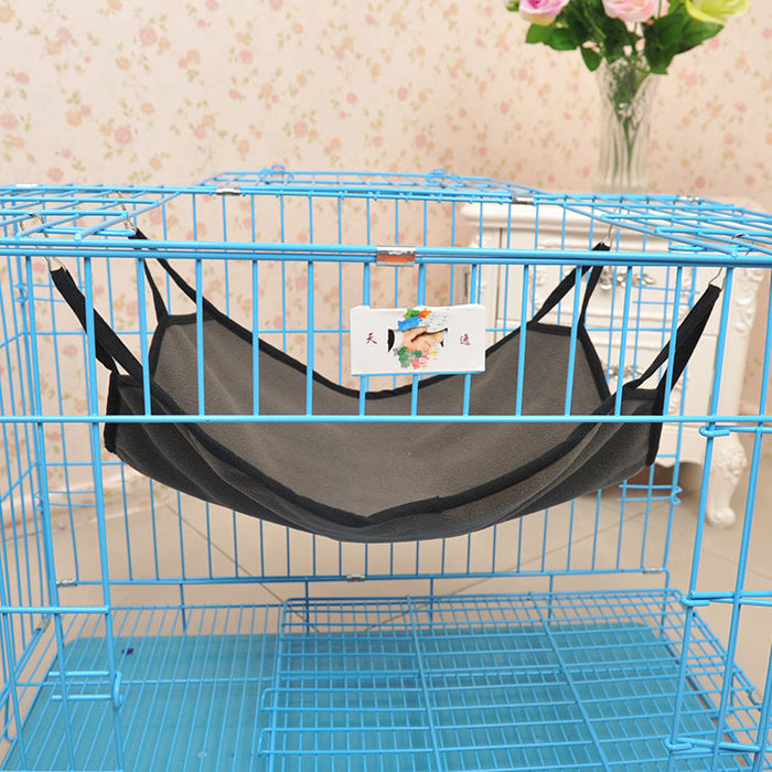 Super Soft Fabric Large Size Cat Hammock Pet Hammock Cat Rest Bed with Hooks - Random Color