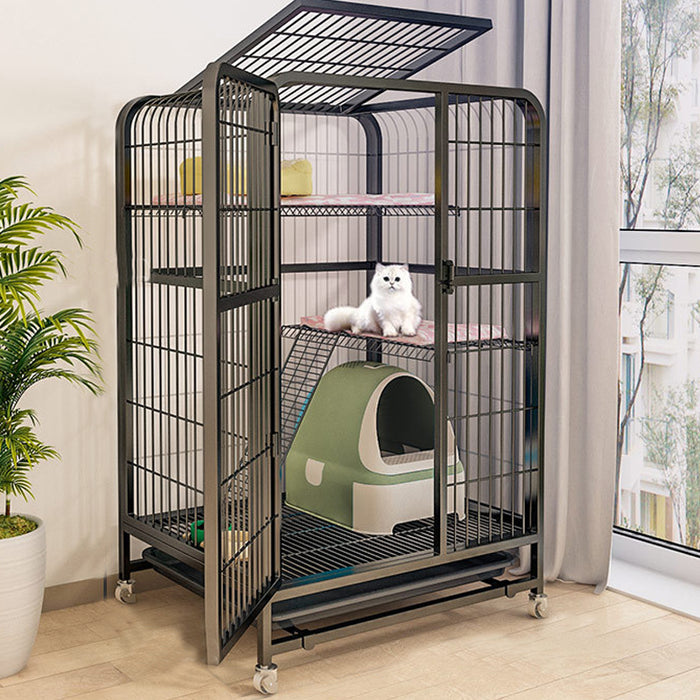 [Self Collect] High End XXL Solid Steel Pipe Steel Sangkar Kucing Cat Cage Anak Kucing Door Ladder