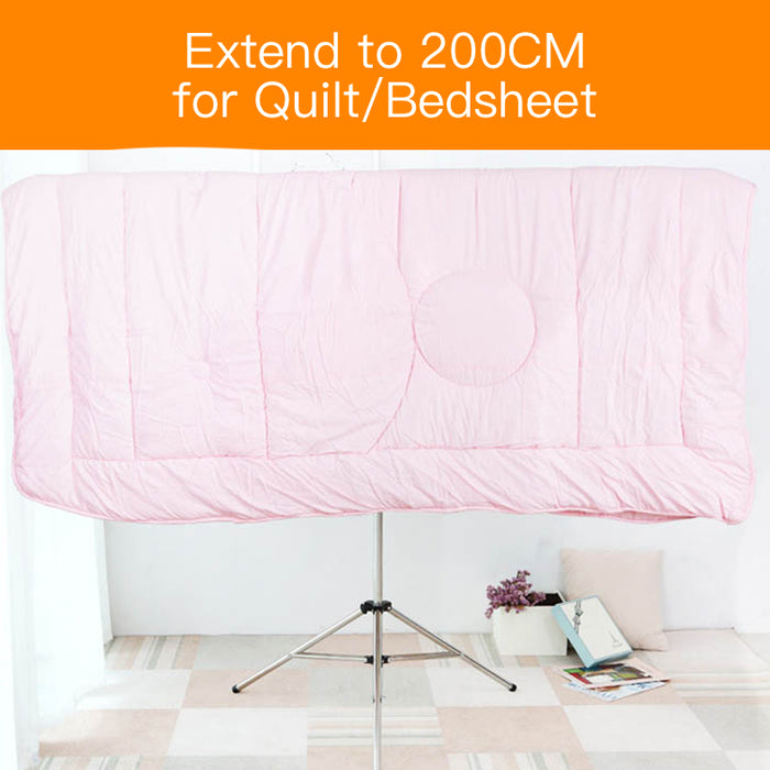 [Self Collect] Extra Large Stainless Steel Foldable Extendable Cloth Quilt Bedsheet Drying Rack Adjustable Height Width