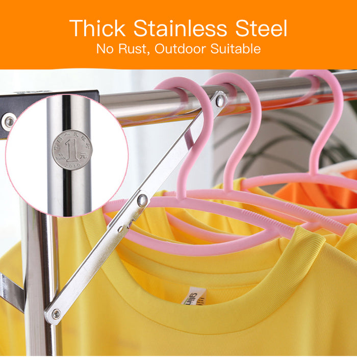 [Self Collect] Extra Large Stainless Steel Foldable Extendable Cloth Quilt Bedsheet Drying Rack Adjustable Height Width