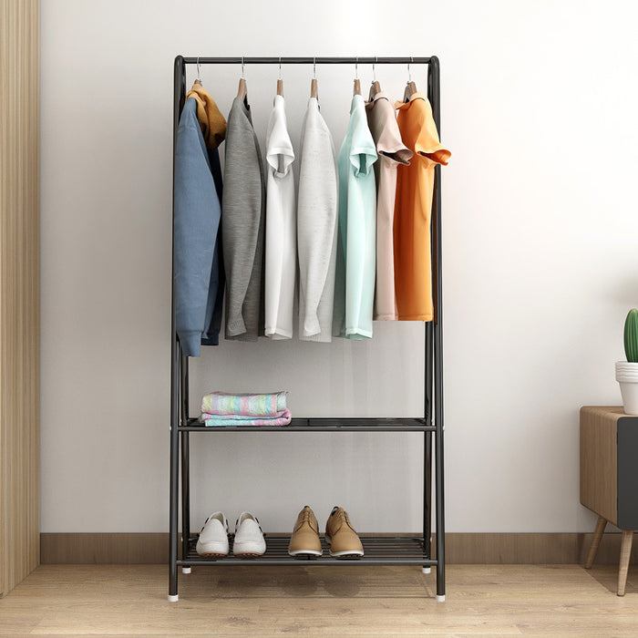 [Self Collect] Full Steel Korean Multipurpose Cloth Shoe Organizer Rack Wardrobe Cloth Cabinet Hanging Pole