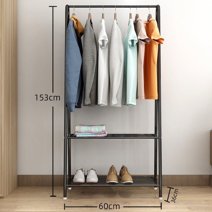 [Self Collect] Full Steel Korean Multipurpose Cloth Shoe Organizer Rack Wardrobe Cloth Cabinet Hanging Pole