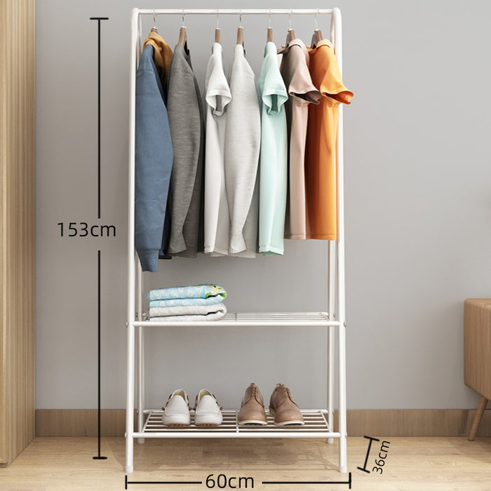 [Self Collect] Full Steel Korean Multipurpose Cloth Shoe Organizer Rack Wardrobe Cloth Cabinet Hanging Pole