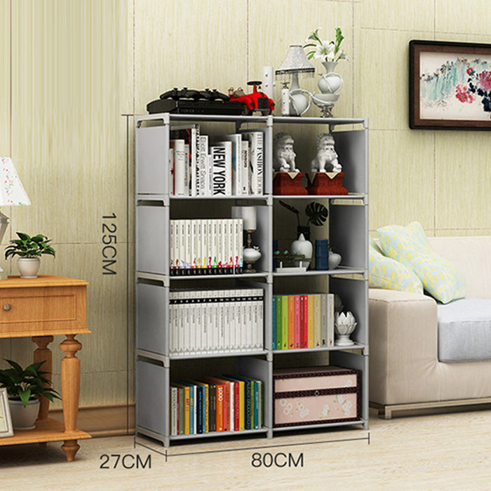 Korean DIY 5 Tiers 8 Columns Book Shelf Storage Rack Book Case Bookshelf Storage Rack