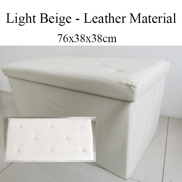 [Self Collect] Extra Large Size Ottoman Foldable Home Storage Bench Stool Storage Box Foot Rest Stool