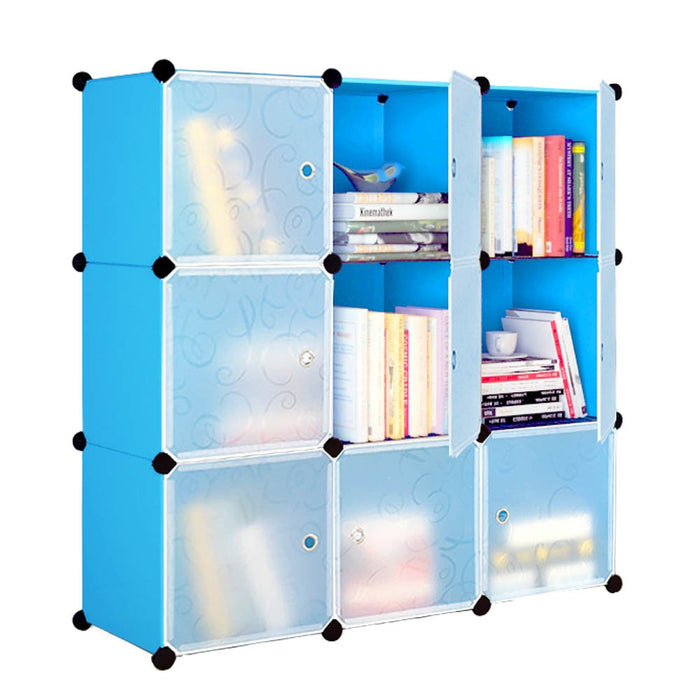 Free Shipping~ DIY 9 Cube Almari Wardrobe Large Capacity Creative Storage Cabinet