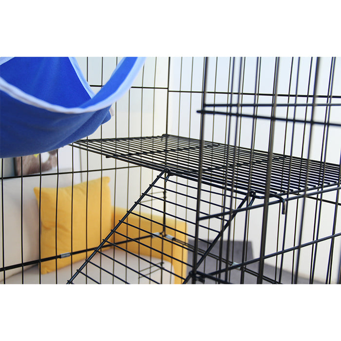 [Self Collect] 2 Platforms 3 Levels Large Size Steel Sangkar Kucing 3 Tingkat Cat Cage Anak Kucing Door Ladder